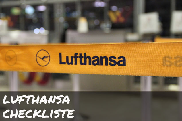 Lufthansa-Checkliste