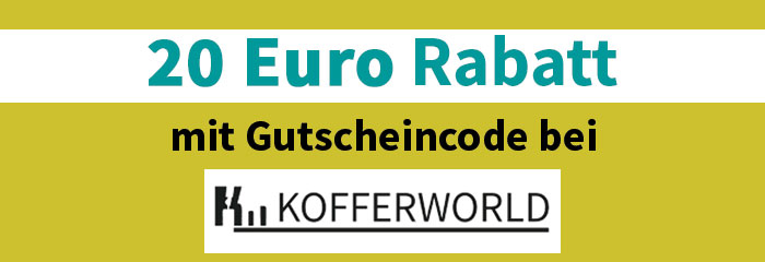 kofferworld gutschein 20€ Rabatt