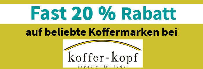 koffer-kopf gutschein 20 % Rabatt
